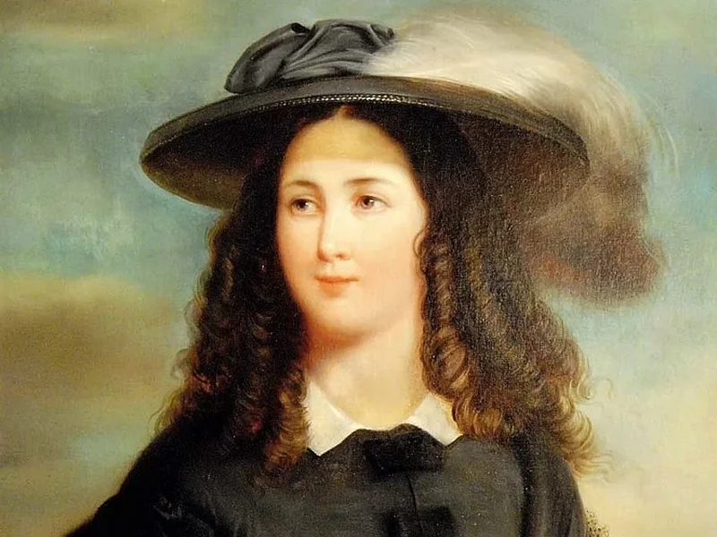 1814-Jozef Cornelius Correns - Elegante con il cappello